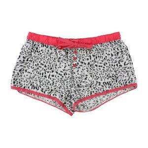 Lounge Affair Womens Leopard Pajama Shorts, Off-White, NWT